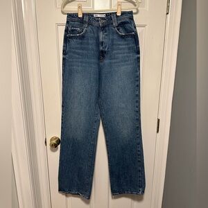 Zara - High Rise Full Length Jeans  Size 10
